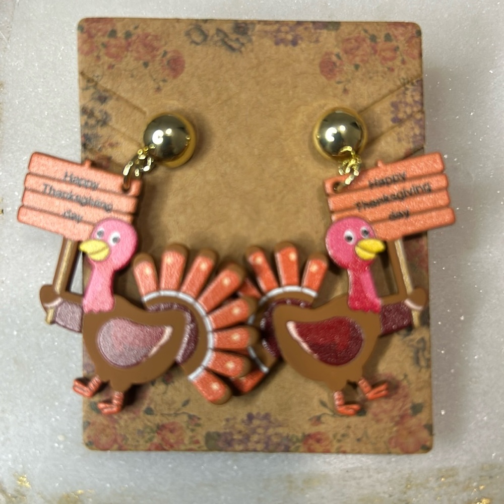 Thanksgiving Turkey Earrings